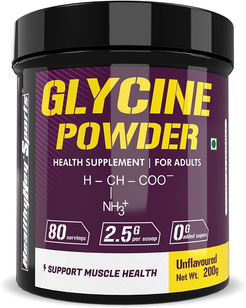 Glycine粉 - 氨基酸补充剂 - 支持肌肉健康 - 200克 - 80种服务