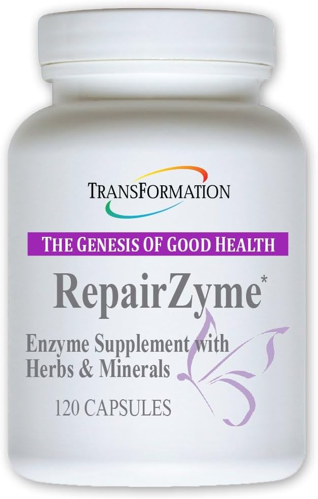 转换良好健康修复的通用热量,Zyme高概率消化酶 结合草药提取剂和古特基本矿物,消化和整体健康,120 Capsule