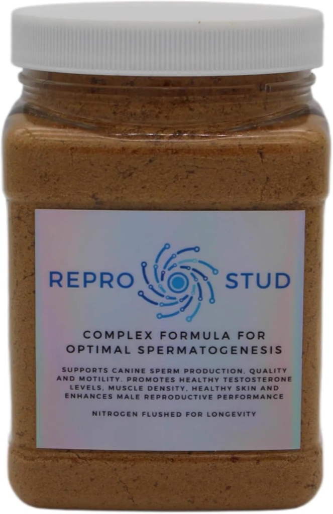 Canine Sperm 增强器 补充器 – 优化生产高级公式 – 狗培育生命支持,增强雄性狗的生殖细胞 – ReproStud MaxTM (1 Botlle)