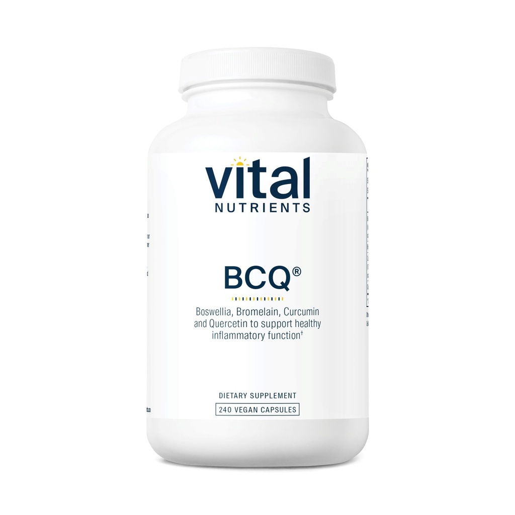 维他命营养素 BCQ QQ Vegan Boswellia, Bromelain, Curcumin & Quercetin 补充 QQ 联合支持补充 QQ 支持 Sinus & 消化健康 QQ Gluten,乳品,Soy Free 240 Capsules
