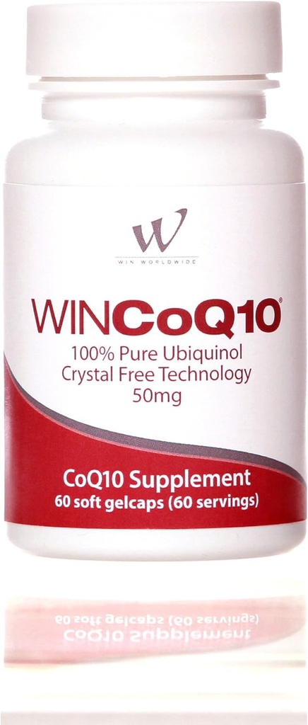 Win CoQ10 纯Ubiquinol 50 Mg, 60名服务员