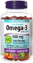 Webber Naturals Triple Structure Omega-3,配以CoQ10 肠内涂装900 mg Omega-3(EPA • DHA)/100 mg CoQ10,80 caps