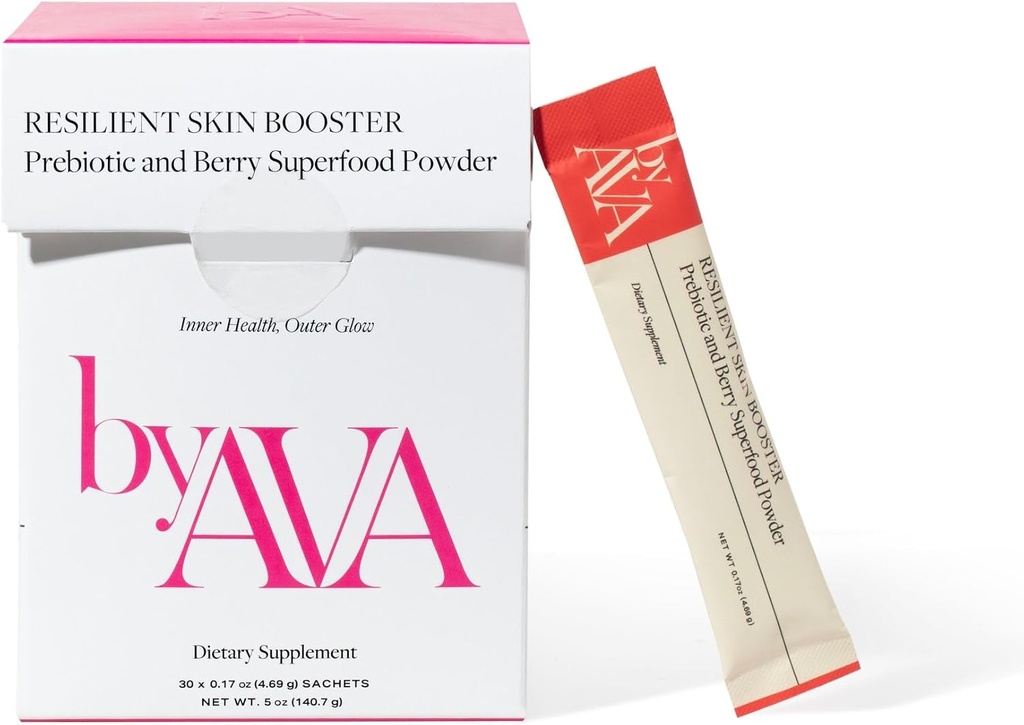 由AVA耐力皮肤助推器 + Prebiotic and Berry Superfood Powder + 30 services + Glowing Skin, Gut 健康支持