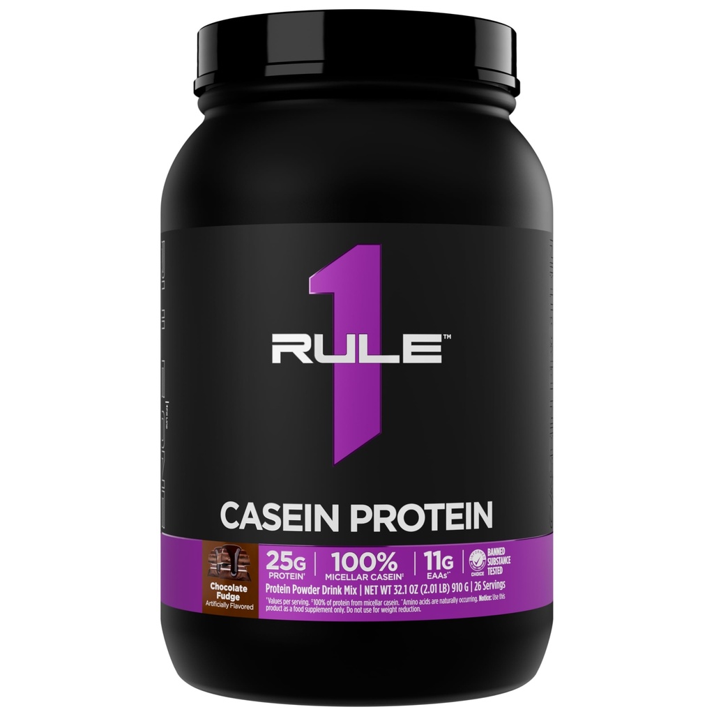 规则1 Casein蛋白 - 25g 蛋白质和11g EAAs Pervicing from Slow-Release Micellar Casein for over night Recover and sublished Protein (2英镑*,巧克力软糖)