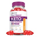 Justified Laboratories Fast Ripped Keto ACV Gummies Extreme (2000 mg) - 60 Count - Formulated with Apple Cider Vinegar, Folate & Vitamin B12 - Non-GMO, Vegan, Gluten Free - 30 Servings