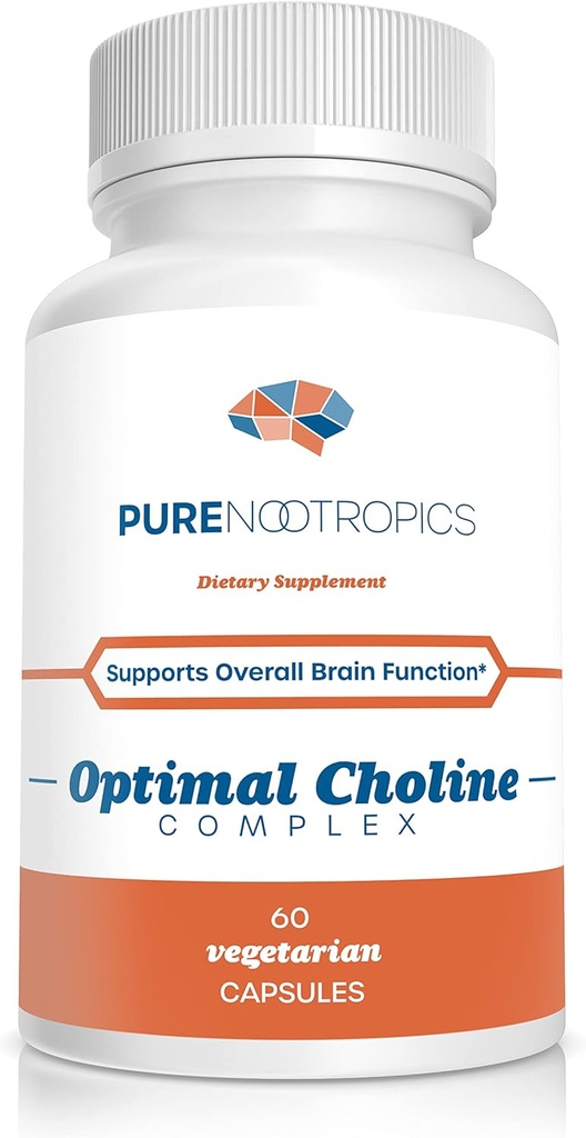 纯Nootrophics - 最佳胆碱综合体 - Alpha GPC/CDP Citicoline Blend - 300 mg QQ认知支持 QQ脑和肌肉支持