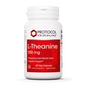 生活平衡议定书 L-Theanine 200mg - 正常压力救济 - 非疲劳 - 60 Veg Caps