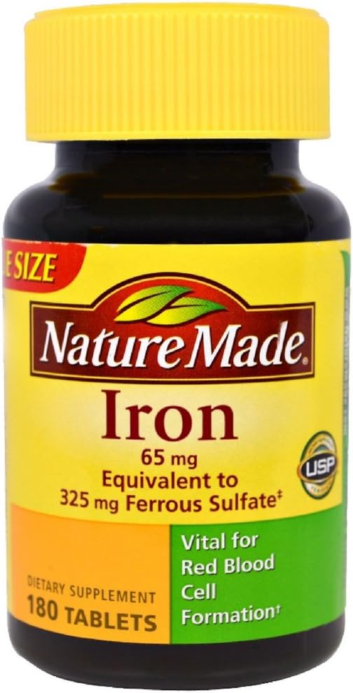 Nature Made Iron 65 mg 平板电脑 180 ea (Pack of 3)