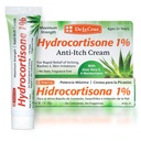 De La Cruz 1% Hydrocortisone Cream - 最大强度 - 带有Aloe Vera和润滑剂的专题抗痒Hydrocortisone Cream用于干皮肤、红皮、皮肤炎、Eczema和Rashes - 1 OZ(28g)