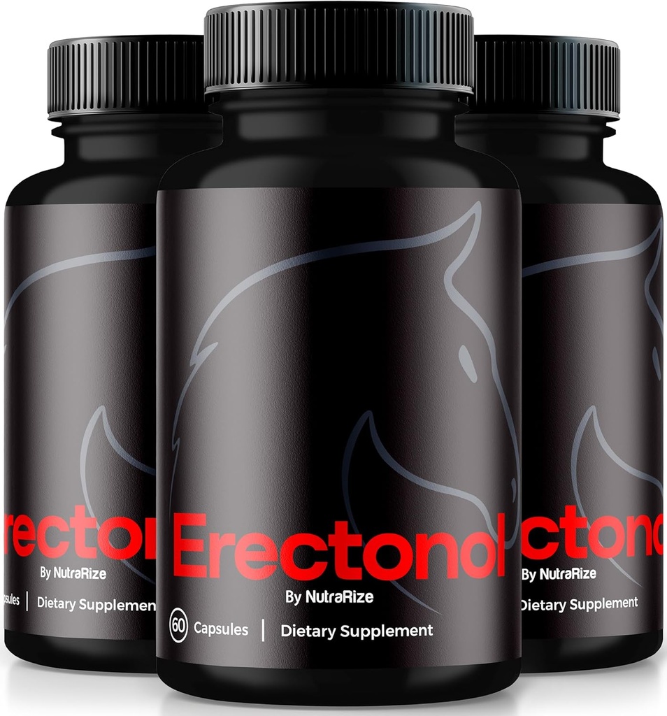(3 Pack) Erectonol Capsules for Men, Erectonol 雄性饮食补充,男子健康与峰值表现的每日公式,一种活动生活方式的高级公式药,评论(180 Capsules)