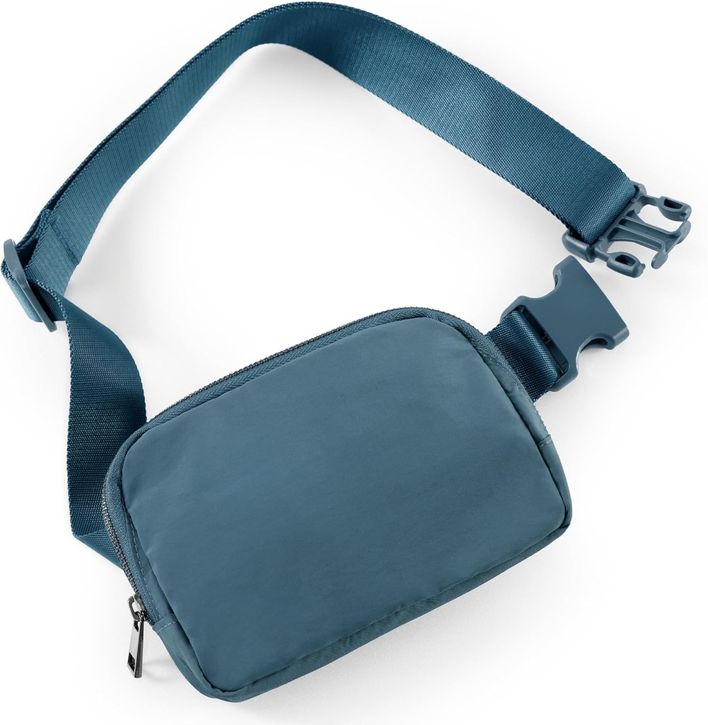 ODODOS Unisex 迷你带包,装有可调整的Strap Small Fanny包,用于工作跑步旅行,蓝色