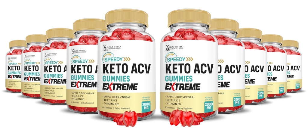 (10 Pack) Speedy Keto ACV Gummies Advanced Formula 1000MG Speedy Keto Gummies Apple Cider Vinegar Formulated with Pomegranate Beet Juice Powder B12 Vegan Non GMO 600 Gummys