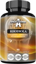 APOLLO的HEGEMONY Rhodiola Rosea 500 mg Per Capsule - 90 Vegan Capsules - 提取标准化为3% Salidroside - 能量和Stamina助推器 - 饮食补充