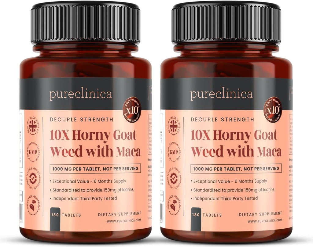 10X 霍尼山羊草提取(3750mg) Maca提取(2500mg) x 360片(2瓶180) - 1年供应