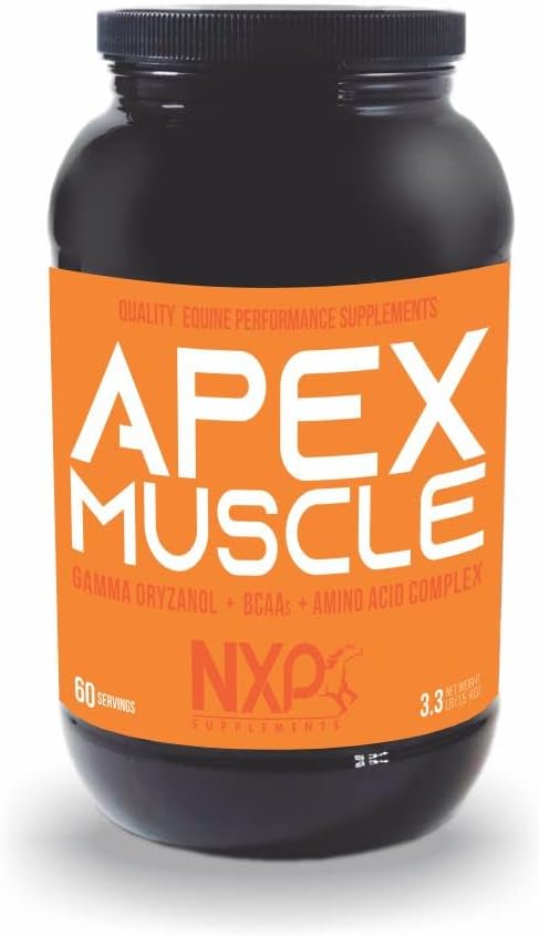 APEX 肌肉,马的体力和强力建设器 - 能量,耐力,Stamina,恢复支持 - Gamma Oryzanol BCAA 氨基酸 Lysine Carnitine L-Arginine AKG 3.3 lb(60 services)