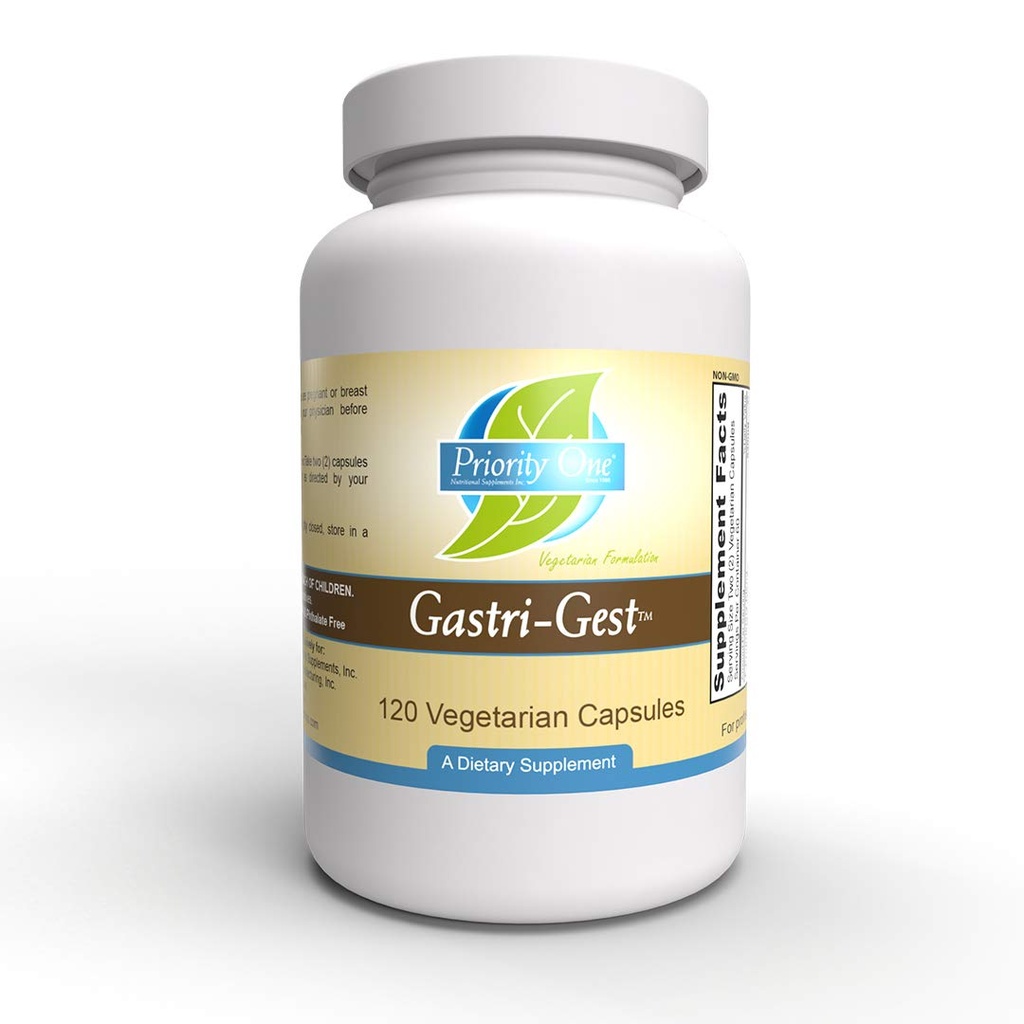 重点1 维生素 Gastri Gest 120 蔬菜卡普尔- 植物酶的强效结合,有助于维持健康消化和肠道酶活动。