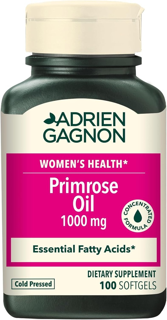 Adrien Gagnon - 晚间Primrose Oil 1000毫克,用于前期综合症-100个计数