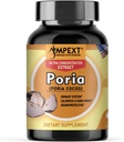 Poria Cocos蘑菇提取器 - Premium Quality, Only Fruiting Bodys提取器,抗氧化剂,肾支持剂,Calmness & Good Mood,心血管靴,90 Veg Caps.