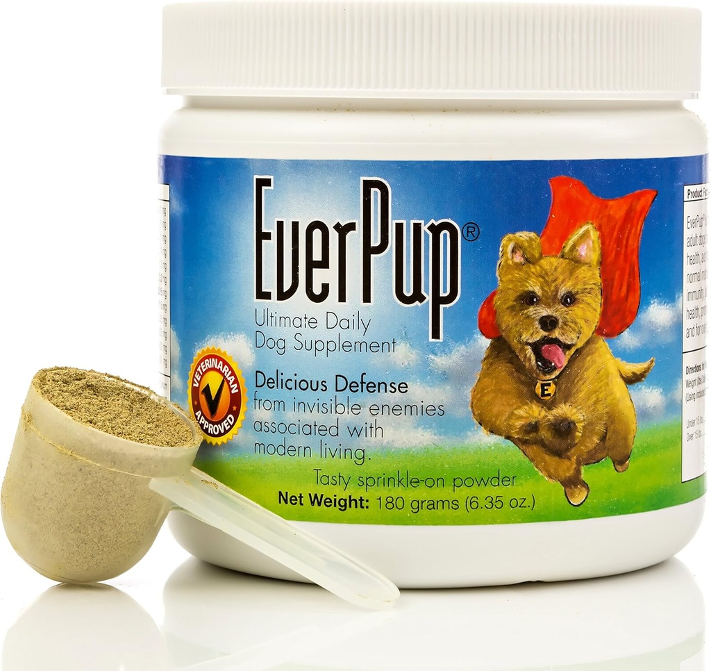 EverPup Ultimate Daily Dog Supplement with Glucosamine, Prebiotics, Probiotics, Apoptogens, 维生素和矿物促进健康关节, 豁免, 文摘, 皮肤健康