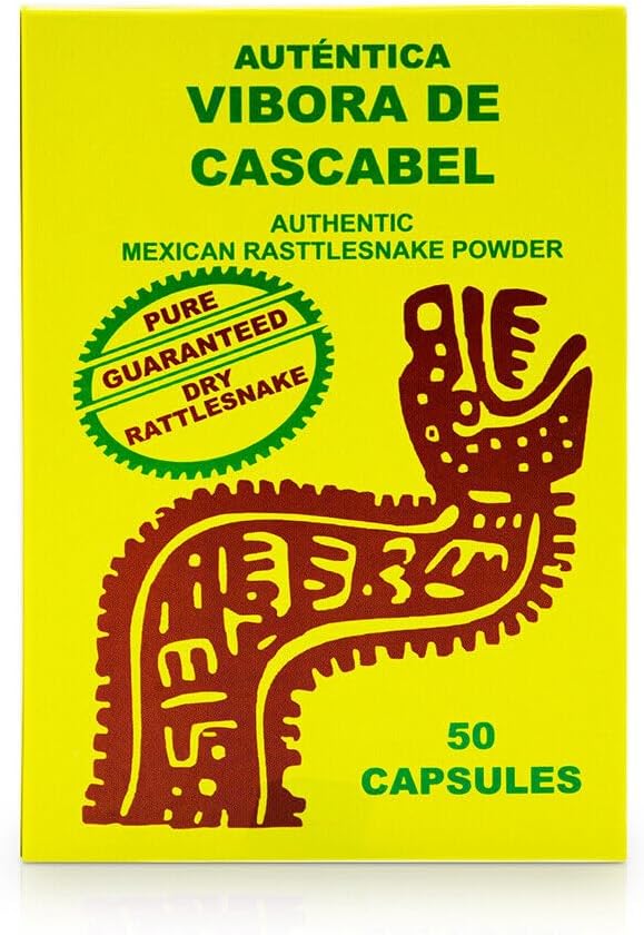 普通Vibora de Cascabel Capsules 口服治疗皮肤护理 Pimbles & Acne 50 Caps