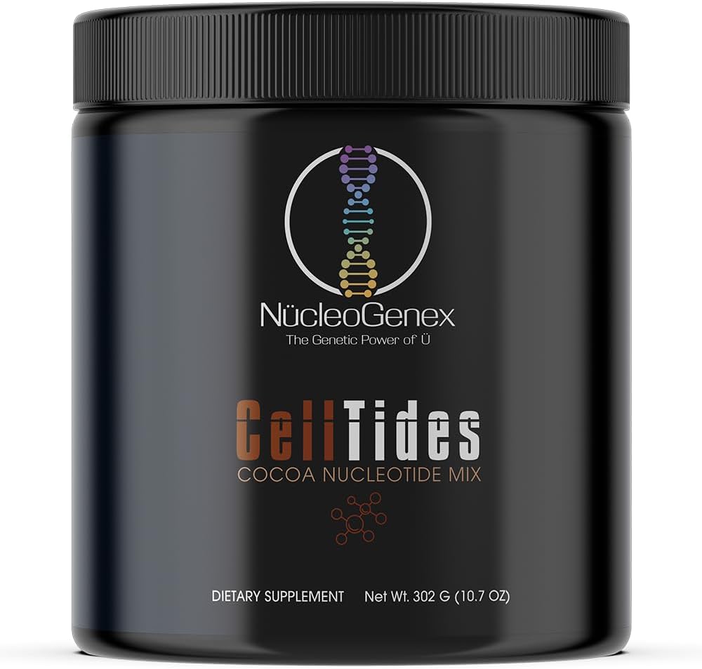 CellTides Cocoa Flavor -- -- 增强细胞健康以核苷酸为基础的营养补充 -- -- 支持消化健康、营养吸收和微弗洛拉生长 -- -- 净值302g