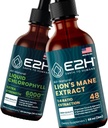 E2H:液态氯phy和狮子的马恩蘑菇 | Vegan,非GMO - 2 Fl Oz Each (共4 Fl Oz) - Bundle