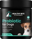健康Bite Probiotic for Dogs - 用于腹泻,Gut Health and Itching的狗代生, 6种不同的细菌, Dog Probiotic Chews - 用于狗代生 - 美国制造的 120 计数