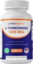 维他命L-Threonine 500mg – 120 植物盖促进健康活体,心血管和结构功能