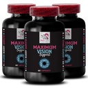 眼睛支持 - EYE ViSION Supplment - 镜头清晰度,焦点锐化器,明亮的场景,眼睛锐利度,晶体清晰的视线,视觉助推,焦点支持,更清晰的视觉,焦点优势 3瓶180盖