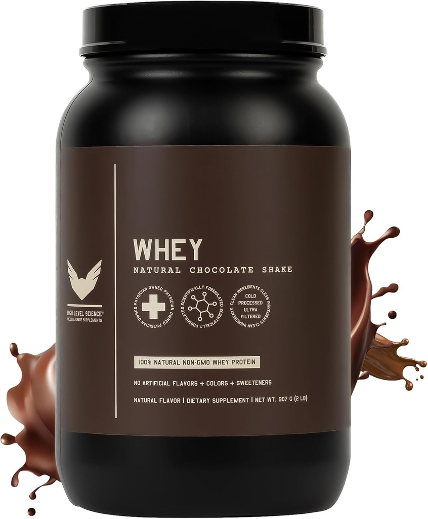 高水平Whey蛋白蛋白Power Stevia Sweeted,天然巧克力摇摆,24g蛋白,超过滤非GMO,消化酶,Gluten Free,QQ,2lb,Whey蛋白与Stevia