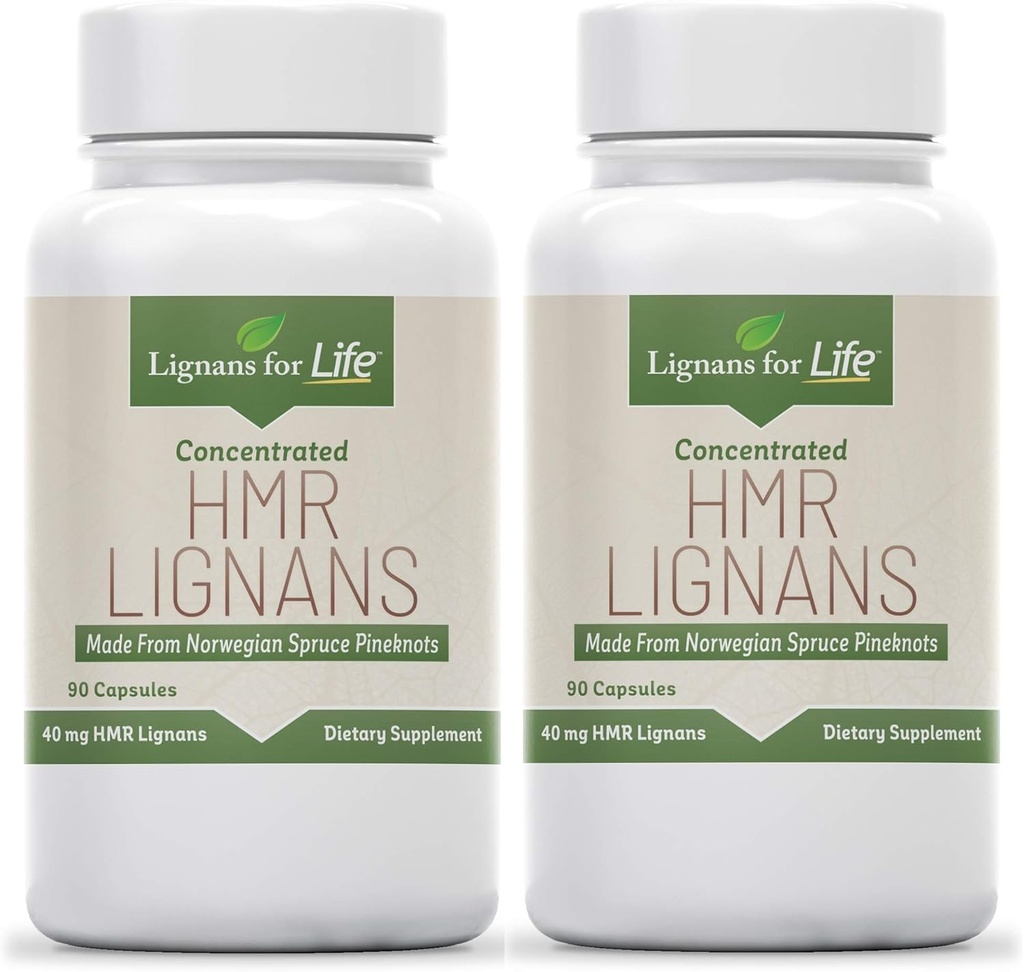 Lignans For Life HMR Lignans for Dogs, 40mg - 90 Capsules, 健康宠物维生素 | 多维塔明 |健康补充 | 2-Pack
