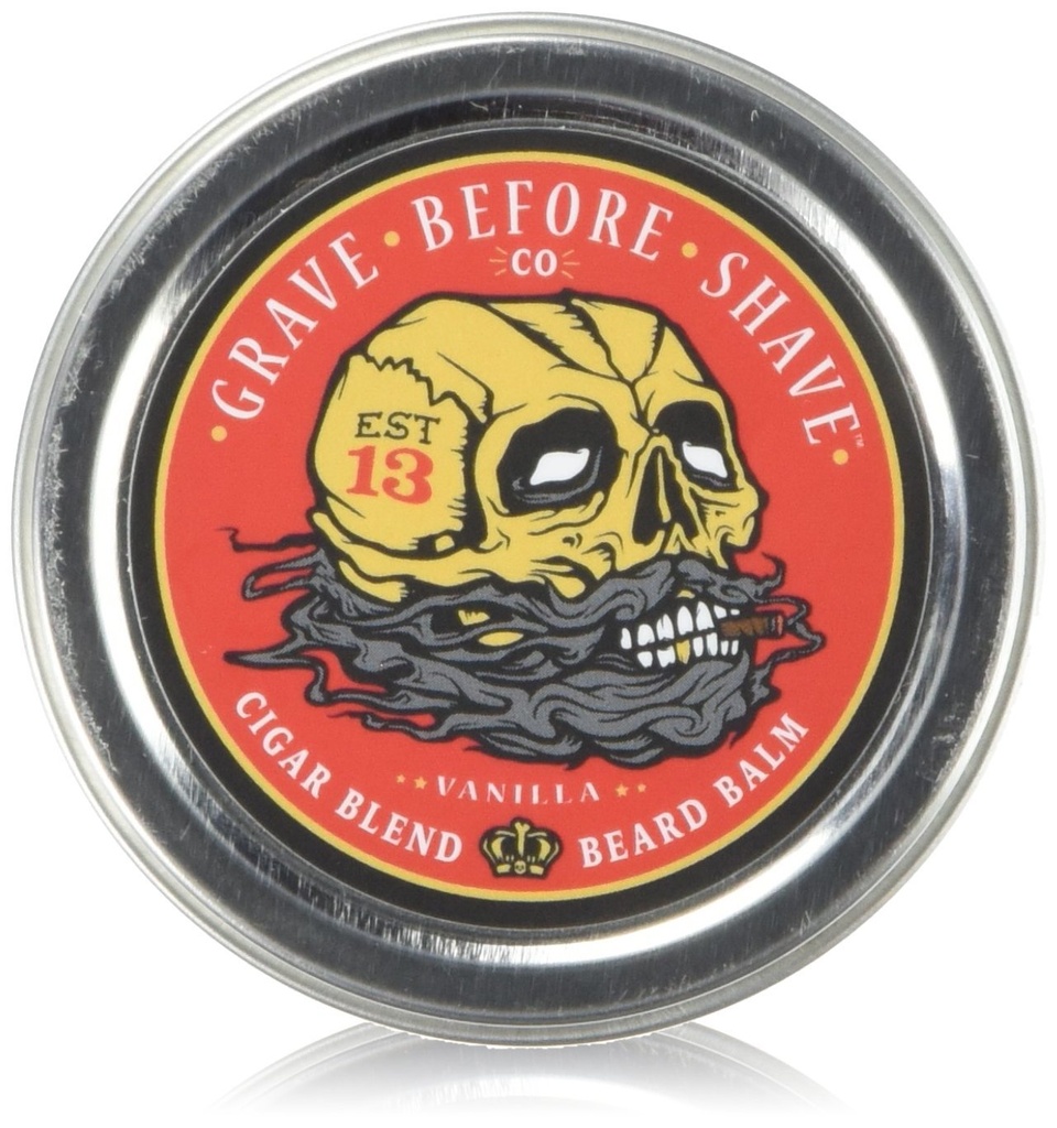 ShaveTM Cigar Blend Beard Balm前的坟墓(Cigar/Vanilla香气)(2 oz.