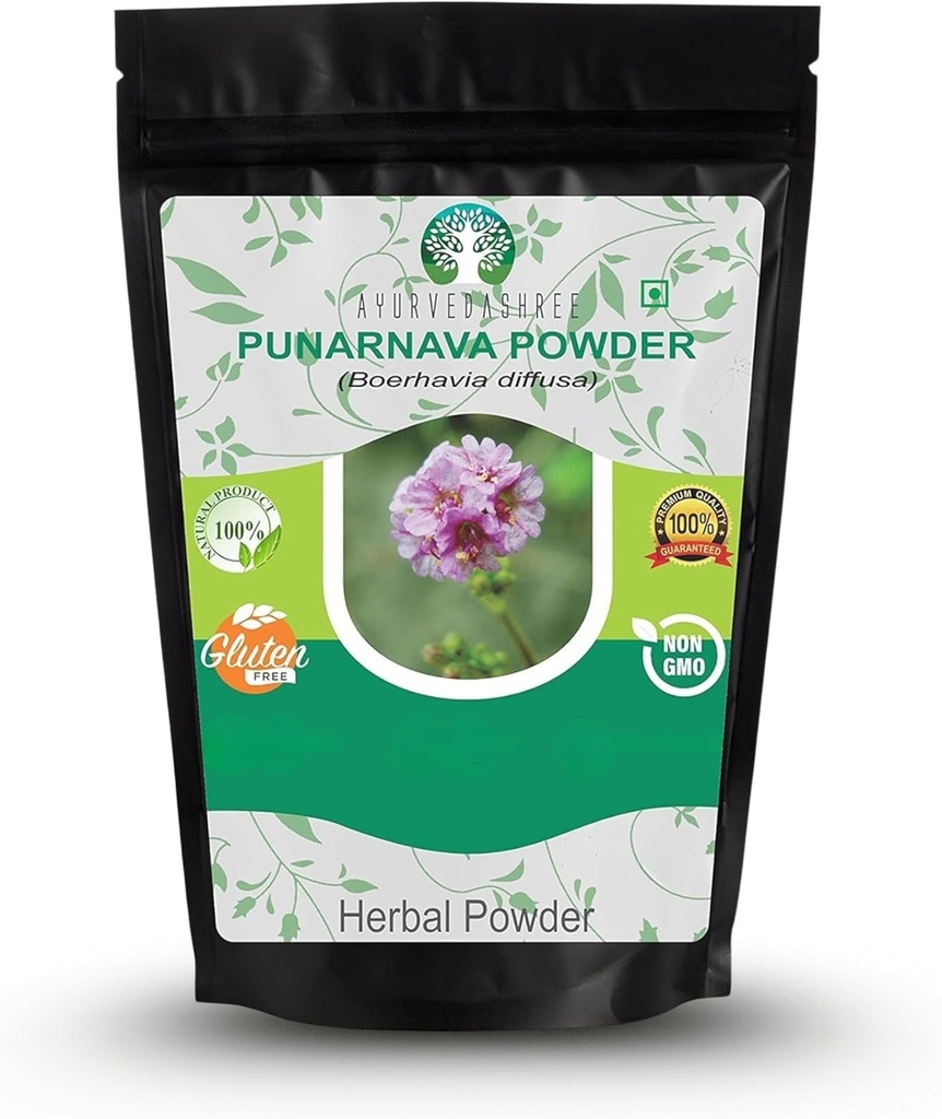 Punarnava 粉末 200 Gm I Boerhavia diffusa I 支持重量管理、肾脏、肝脏和更多I 非转基因生物 I Vegan I Gluten Free