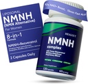 女性高纯度NMN补充物: Liposomal NMNH + 跨Resveratrol + TMG + boosts NAD+ 级别,细胞再生和拉迪安特皮肤 - 60天抗衰老公式