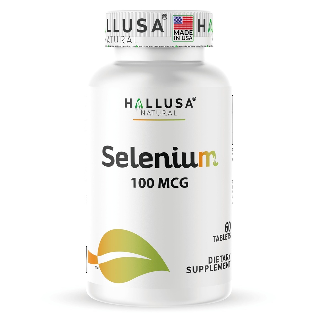 Selenium Tablets 100 mcg Thyroid Support Supplement | Heart, Antioxidant & Immune Support | 60 Tablets