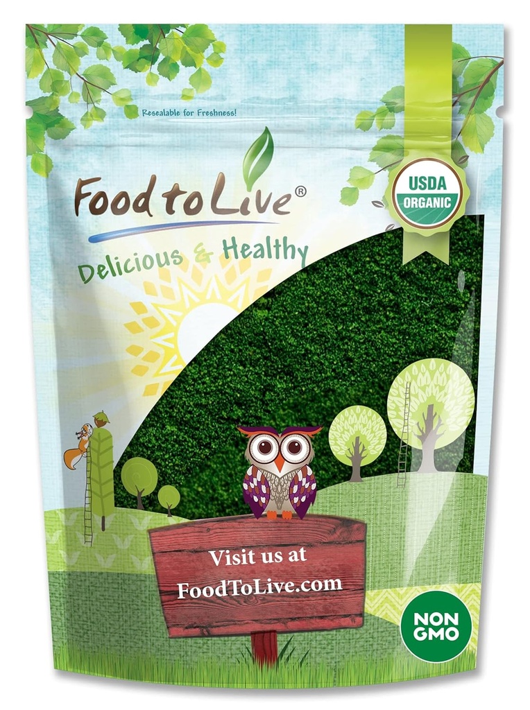活生生的有机藻类粉末混合食品,4英镑 — Spirulina和Chlorella 50/50 Blend, Non-GMO, 富含氯phy, Raw, Pure, Vegan 超级食品, Bulk, Great for smolities, Good source of Protein