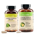 NatureWise Green Coffee Bean 800mg和Garcinia Cambogia 180 Capsules 重量目标支持