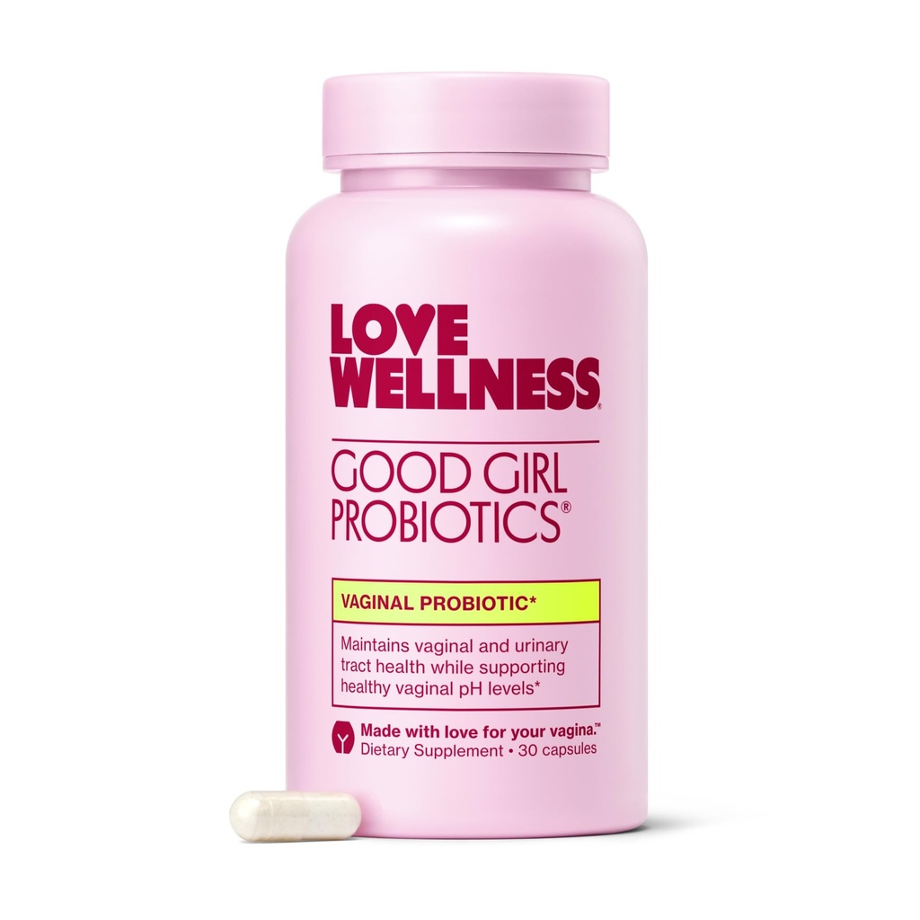 爱健康 好女孩 Probiotics QQ 女性阴道健康与pH平衡补充 QQ 9-Strain Probiotic for Urinary Tract, Yeast, Odor & Immune Support QQ Gluten-Free 30 CT,30天供应