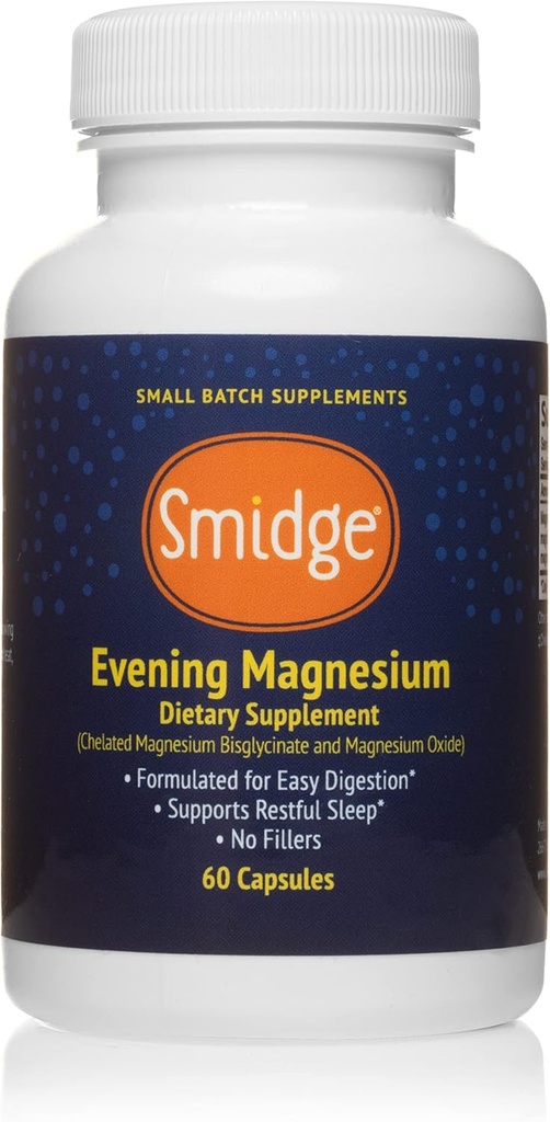 Smidge® Evening Magnesium Capsules, 60 cm. Pure, Non-GMO Magnesium Supplement to Support Rest and Relaxation. [永久失效連結] Smidge® Evening Magnesium Capsules, 60 cm. Pure, Non-GMO Magnesium Supplement to supports Restance and relaxation. [永久失效連結].