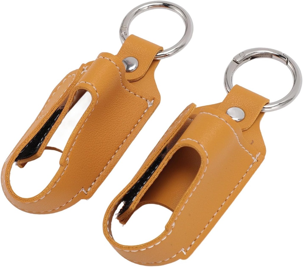普通Athma Inhaler Holder, Inhaler Case Inhaler 携带 Holder Clasp 关闭安全武警Clip 2pcs 便携式PU 皮革 吸入器保护持有者(图尔默里)