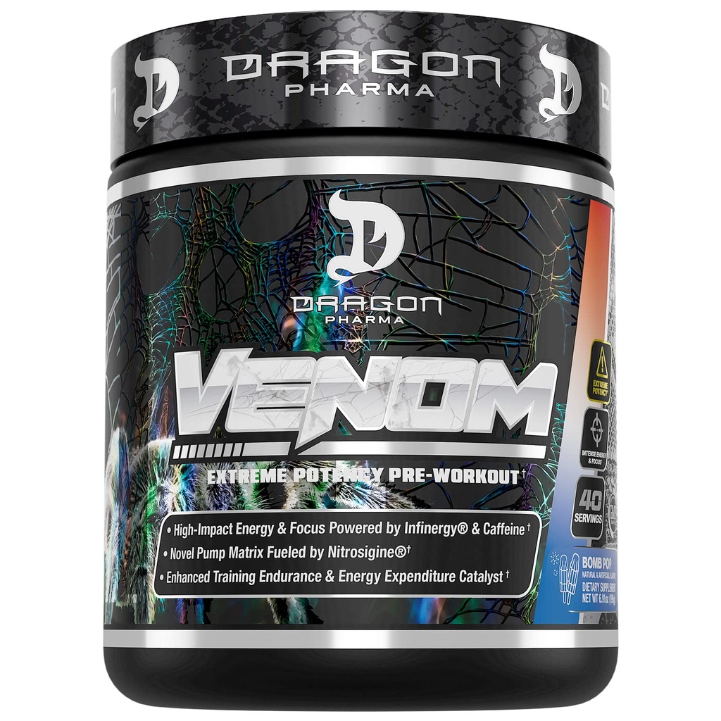 DRAGON PHARMA VENOM 极有可能预选赛,激光尖锐聚焦+能量,敏锐性能,强化蒸汽和耐力的证明材料(40架服务机,炸弹爆炸)
