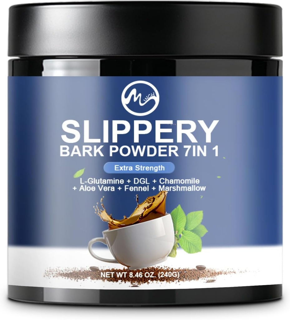 滑石榆,有机滑石榆,带L-Glutamine,DGL,Chamomile,Aloe Vera,Fennel,Marshmallow,天然草药用于软喉和消化支持,40种服务