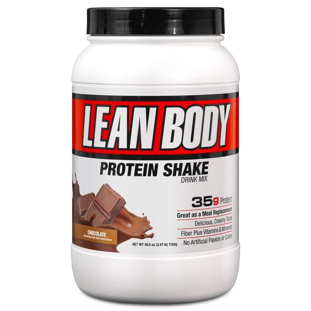 Labrada 营养精益体 Hi-蛋白质食品替代摇摆,巧克力,2.47磅 Tub(包1)