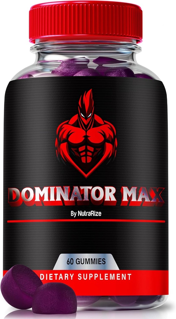 男性支配者 Max Gummys, 肌肉支持和整体健康的官方支配者 Maxx公式,全自然男性性能, 能量和耐力, Premium DominatorMax Reviews (60 Gummys)