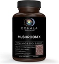 蘑菇X - 维根蘑菇Gummys Complex 10in-1 Blend - Reishi Turkey Tails Lions Mane 补编 - 脑,免疫支持,能源,压力救济 - 60 Gummys