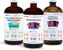 LIQUIDHEALTH 肌肉、骨骼、和与日用多矿物质联合的液体维生素盒、最佳联合液体Glucosamine和钙与镁补充剂-骨骼和联合健康,Vegan,非GMO