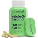 LongLifeNutri Indole-3-Carbinol 400mg - 120 Vegeterian Capsules, 4-Month供应,Hormone平衡和细胞健康有机补充,实验室测试,美国制造
