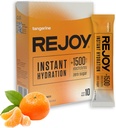 Rejoy – Electrolyte Powder Packets, 10 Sticks – 水利饮料混合剂 补充剂 – 免糖, Keto 和 Paleo Friendly, Vegan, Non-GMO, Easy Open Single-Service Stick (Tangerine) 互联网档案馆的存檔,存档日期2014-03-02.