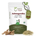 Ashwagandha Root Cut & Sifted (Wisania Somnifera) - Organization & Kosher Certification QQ Vegan, Non GMO & Gluten Free & Gluten USDA Certification QQ 起源印度 (1/2LBS / 8Oz).