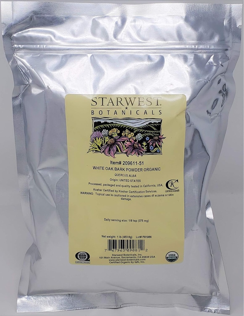 有机白橡树巴克粉,1英镑